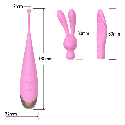 rd1872-3 nipple clitoral vibrating stimulator